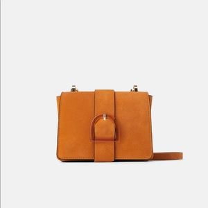 ZARA split leather bag